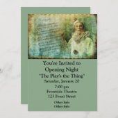 Invitation Tableau de l'acteur et de la chanson (Devant / Derrière)