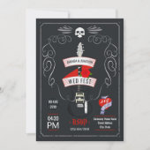 Invitation Tableau de mariage Rock and Roll (Devant)