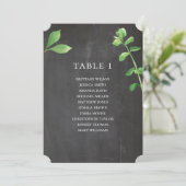 Invitation Tableau de placement de mariage sur tableau noir.  (Debout devant)