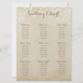 Invitation Tableau de placement Parchment Sparkle (Dos)