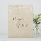 Invitation Tableau de placement Parchment Sparkle (Debout devant)