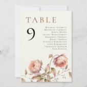 Invitation Tableau de Siège de Table Moderne Éditorial Pêche  (Devant)