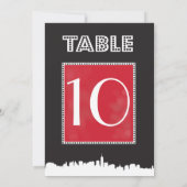INVITATION TABLEAU DE SIÈGE N° POUR BAR MITZVAH CLASSIQUE BRO (Dos)