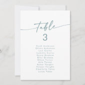 Invitation Tableau de sièges à pendage Turquoise et blanc Boh (Devant)