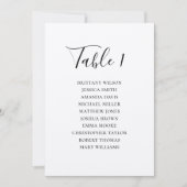 Invitation Tableau de sièges mariage rustique. Pays moderne (Devant)