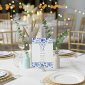 Invitation Tableau de sièges vintage bleu