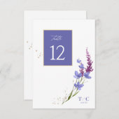 Invitation Tableau de texture du Mariage fleur sauvage n° Per (Devant / Derrière)