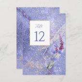 Invitation Tableau de texture du Mariage fleur sauvage n° Per (Devant / Derrière)