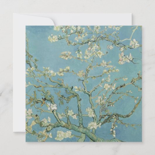 Invitation Tableau des fleurs d'amandes de Van Gogh (Devant)