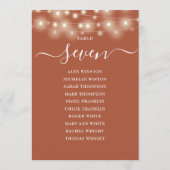 Invitation Tableau des lumières en terre cuite Numéro de tabl (Dos)