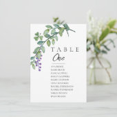 Invitation Tableau des sièges minimaux de verdure (Debout devant)