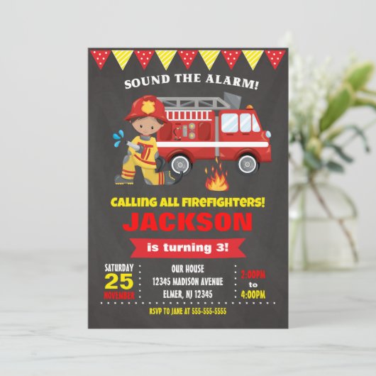 Invitation Tableau d'invitation d'anniversaire de (Debout devant)