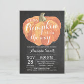 Invitation Tableau d'invitation de baby shower d'automne de (Debout devant)
