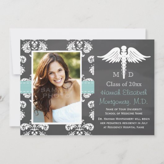 INVITATION TABLEAU D'OBTENTION DU DIPLÔME DE FACULTÉ DE (Devant)