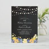 Invitation Tableau et Guirlandes Lumineuses 50 Ans de Mariage (Debout devant)