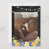 Invitation Tableau et Guirlandes Lumineuses 50 Ans de Mariage (Dos)