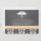 INVITATION TABLEAU JAUNE D'OBTENTION DU DIPLÔME DE FACULTÉ DE (Dos)