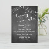 Invitation Tableau Lumineux Calligraphie À Tout Jamais (Debout devant)