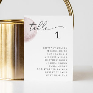 Invitation Tableau Mystique De Sièges De Lune Rose. Mariage é