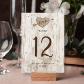 Invitation Tableau n° de la collection de Mariages d'arbre ca