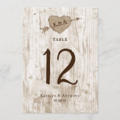 Invitation Tableau n° de la collection de Mariages d'arbre ca (Devant)