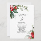 Invitation Tableau no 9 Tableau des sièges (Devant)