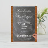 Invitation Tableau noir (Debout devant)