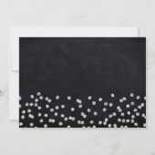 Invitation Tableau noir Ballons d'argent 2 Photo 70e annivers (Dos)