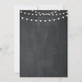 Invitation Tableau noir de la fête d'anniversaire Surprise To (Dos)