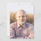 Invitation Tableau noir et blanc - Retraite photo  (Dos)