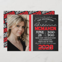 Tableau noir gris rouge et argenté - photo