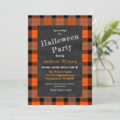 Invitation Tableau noir Halloween (Debout devant)