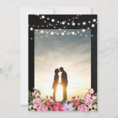 Invitation Tableau noir & Lumières de Fête 40e Anniversaire d (Dos)