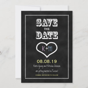 Invitation tableau noir ou ardoise pour annoncer l