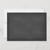 Invitation Tableau noir Petit soleil rose jaune Anniversaire (Dos)