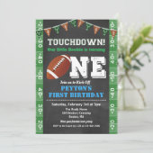 Invitation tableau noir pour le premier anniversai (Debout devant)