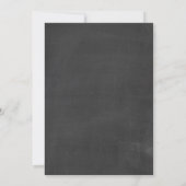 Invitation tableau noir pour le premier anniversai (Dos)