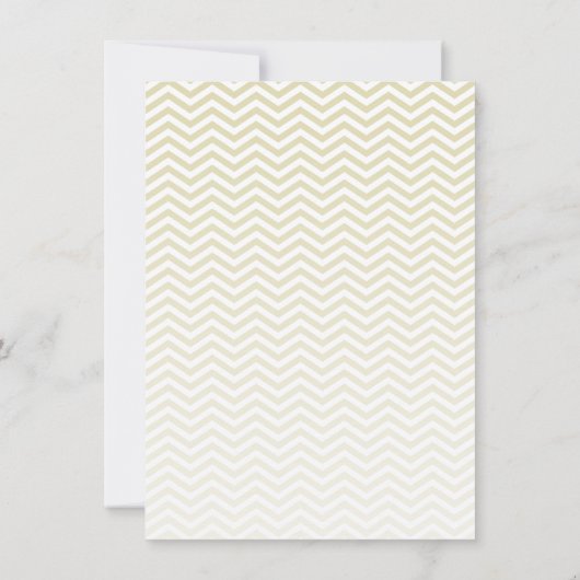 Invitation Tableau noir rétro; Chevron beige; zig zag (Dos)