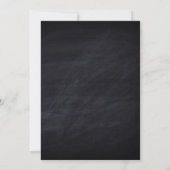 Invitation Tableau Noir Rustique Anniversaire Cheers & Beers (Dos)