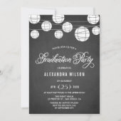 Invitation Tableau noir rustique Suspension des lanternes Gra (Devant)