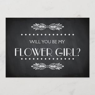 Invitation Tableau noir Veux-tu être ma demoiselle d'honneur