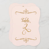 Invitation Tableau Numéro 2, Réceptions de lettres de script  (Devant / Derrière)