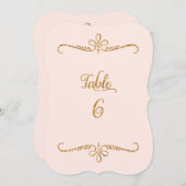 Invitation Tableau Numéro 6, Réceptions de lettres de script  (Devant / Derrière)