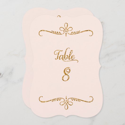 Invitation Tableau Numéro 8, Réceptions de lettres de script  (Devant / Derrière)