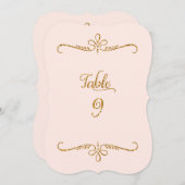 Invitation Tableau numéro 9, Réceptions de lettres de script  (Devant / Derrière)