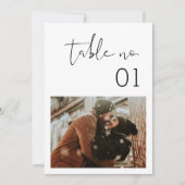 Invitation Tableau photo minimaliste STELLA Numéro 5x7 (Devant)