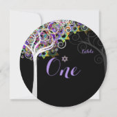 Invitation Tableau PixDezines no. arbre de vie Bat mitzvah (Dos)