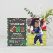 Invitation tableau pour 1er anniversaire thème foo (Debout devant)