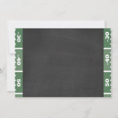 Invitation tableau pour 1er anniversaire thème foo (Dos)