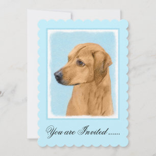 Invitation Tableau Rhodesian Ridgeback - Art Chien original